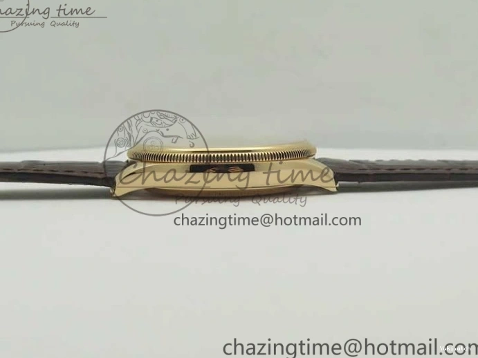 Edition Time V4 Marker 50509 Brown A3132 Cellini Dial Strap RG on MKF White Roman Leather Best 0131